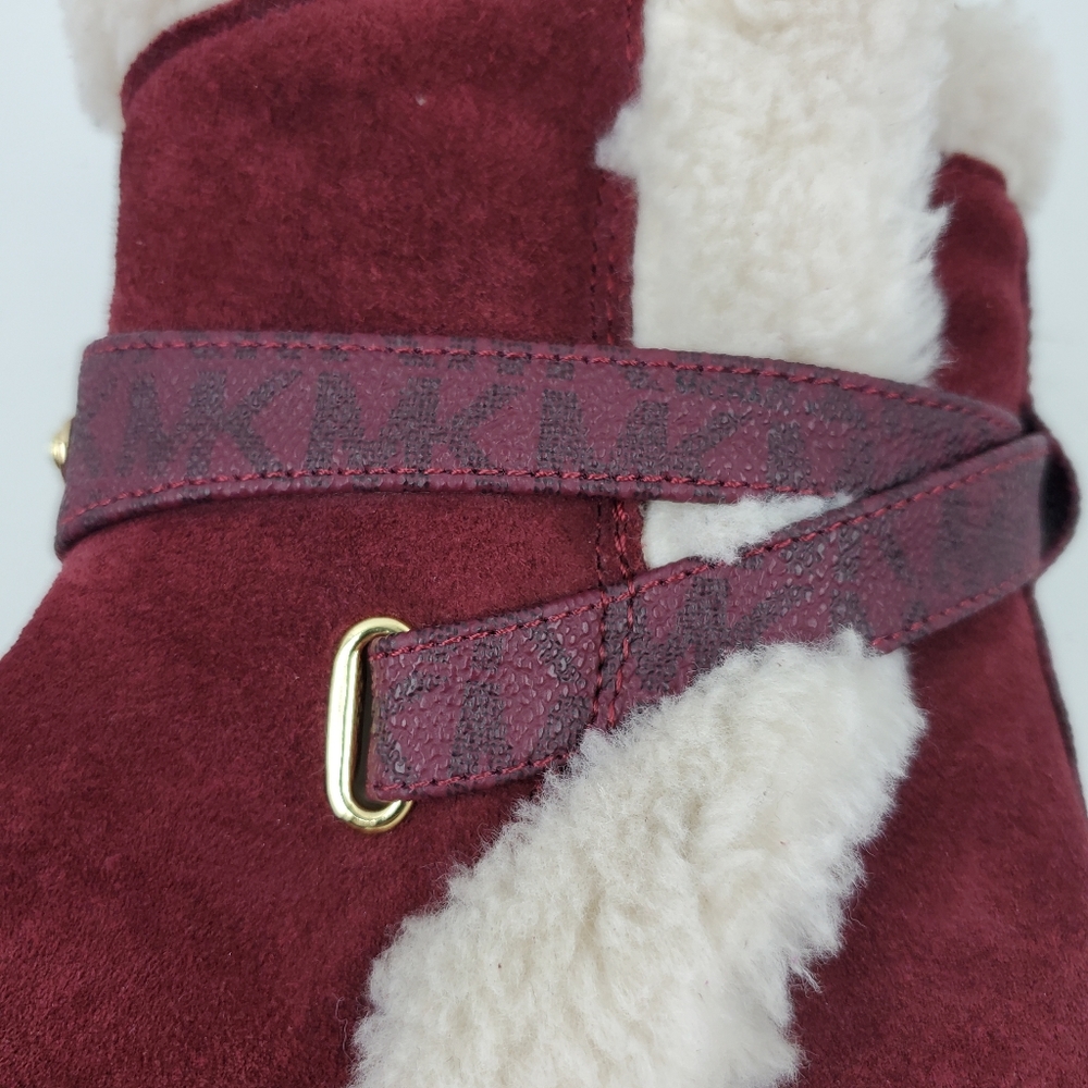 Michael Kors Women Suede Fur Shearling Lined Winter Boots - Picture 3 of 10